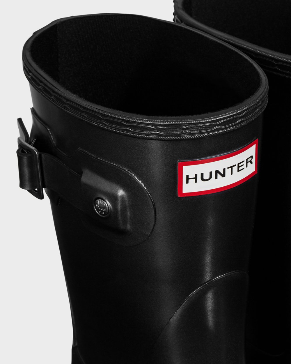 Hunter Original Pearlized Short Rain Boots - Cheap Online Womens Black - QIZYEX263